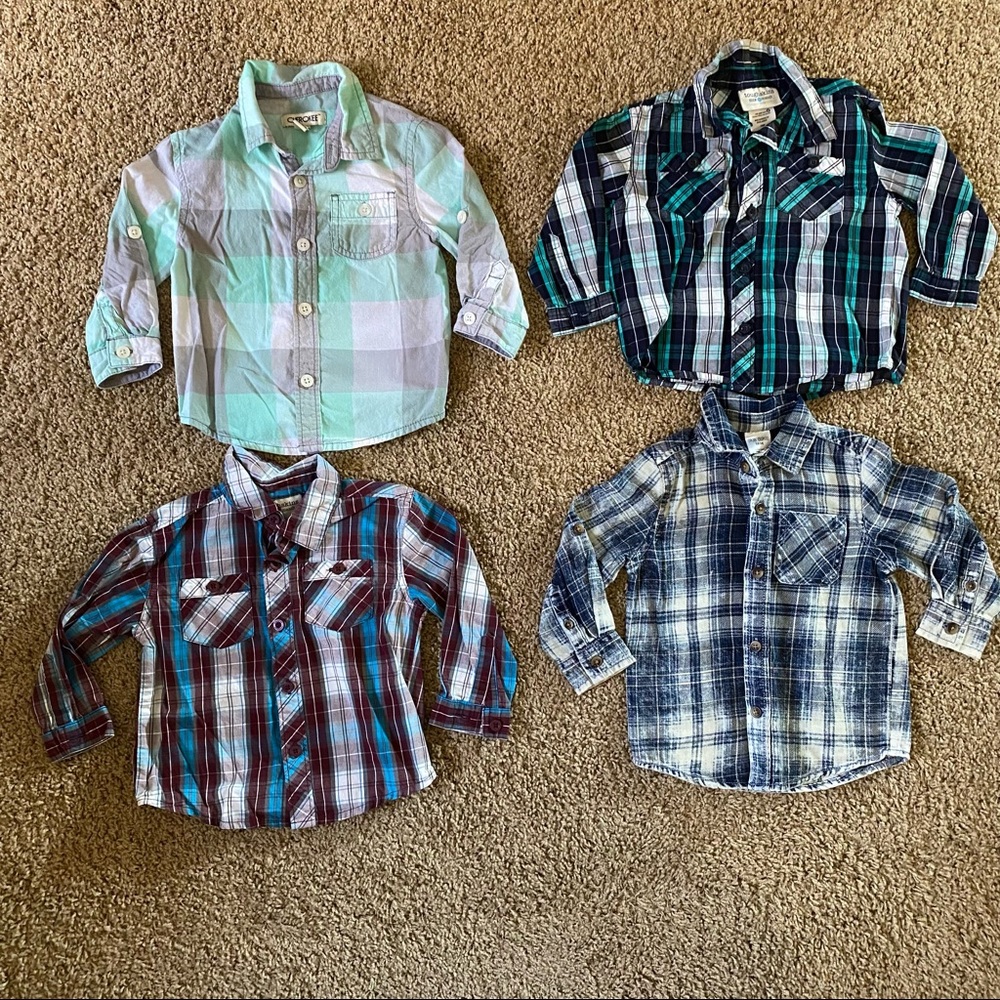 Infant Button Down Shirt Bundle size 18 months - Picture 1 of 5